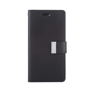 iPhone XS Compatible Case Cover With Rich Diary for Stylish Protection - Black